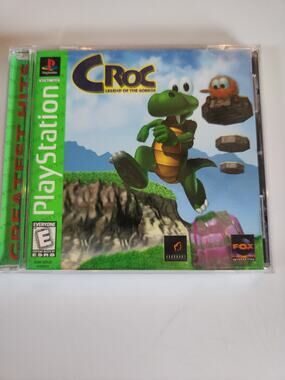 Croc Legend of the Gobbos PS1 Video Game Fox Platformer Greatest Hits E Tested